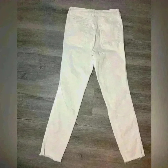 COPY - Free People Jeans Womens 29 Jegging Skinny Ankle Cropped Raw Hem Frayed … - Picture 2 of 10